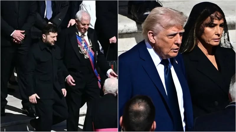 Pak çaste përpara nisjes së funeralit të Papa Françeskut, Trump takohet me Zelenskyn