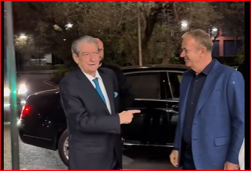 VIDEO/ Sandër Frangaj del e pret tek dera, Berisha e poshtëron: E di që do fitoj këtë radhë, ndaj ka dalë e më pret