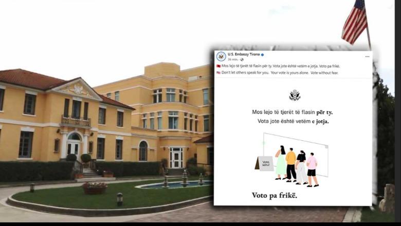 ‘Voto pa frikë’! Ambasada e SHBA mesazh për zgjedhjet e 11 majit: Mos lejo të tjerët të flasin për ty!