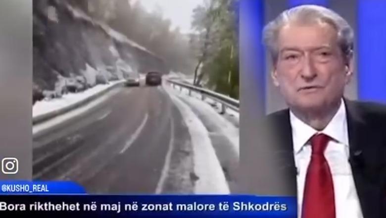 Të fitojë Rama është si të bjerë dëborë më 12 maj! Berisha “dështon” edhe si parashikues i motit! VIDEO virale që ka shpërthyer rrjetin: Reshjet zbardhin malësinë e veriut Të fitojë Rama është si të bjerë dëborë më 12 maj! Berisha “dështon” edhe si parashikues i motit! VIDEO virale që ka shpërthyer rrjetin: Reshjet zbardhin malësinë e veriut