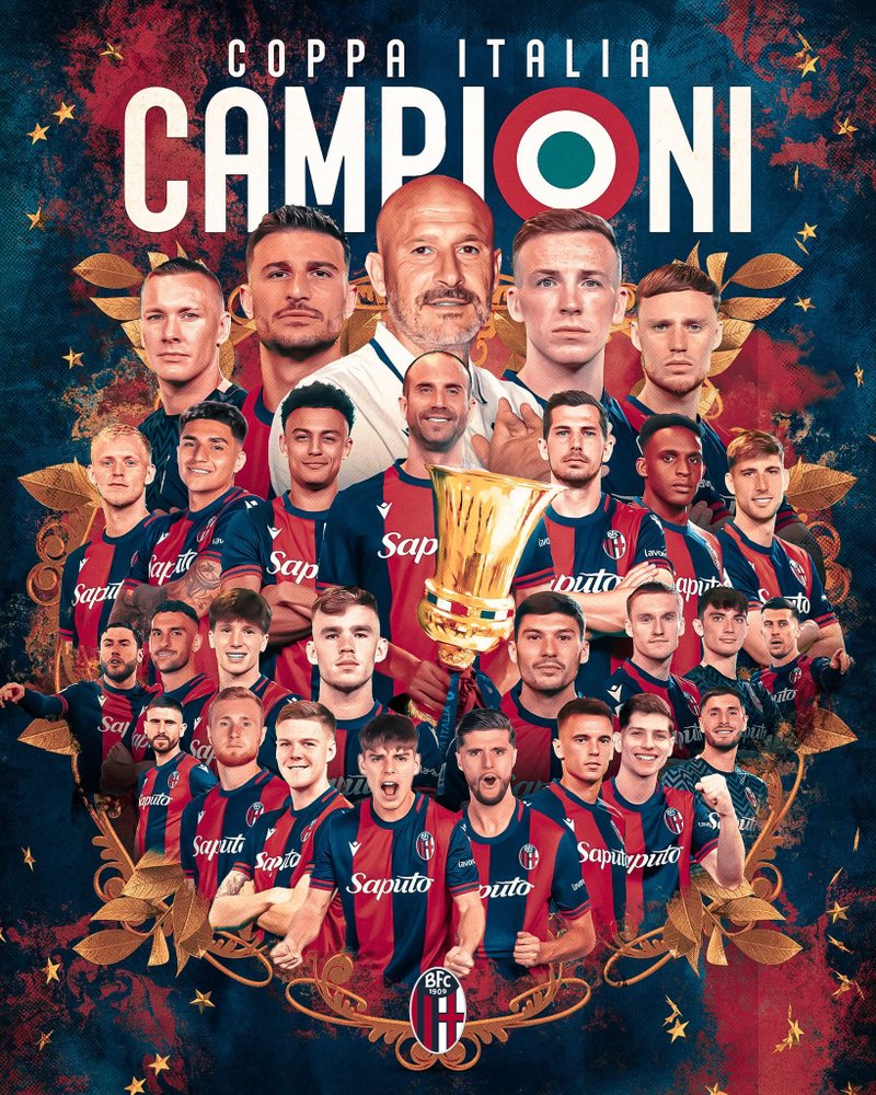 Milan gjunjëzohet në “Stadio Olimpico”: Bologna fiton Kupën e Italisë pas 51 vitesh Milan gjunjëzohet në “Stadio Olimpico”: Bologna fiton Kupën e Italisë pas 51 vitesh