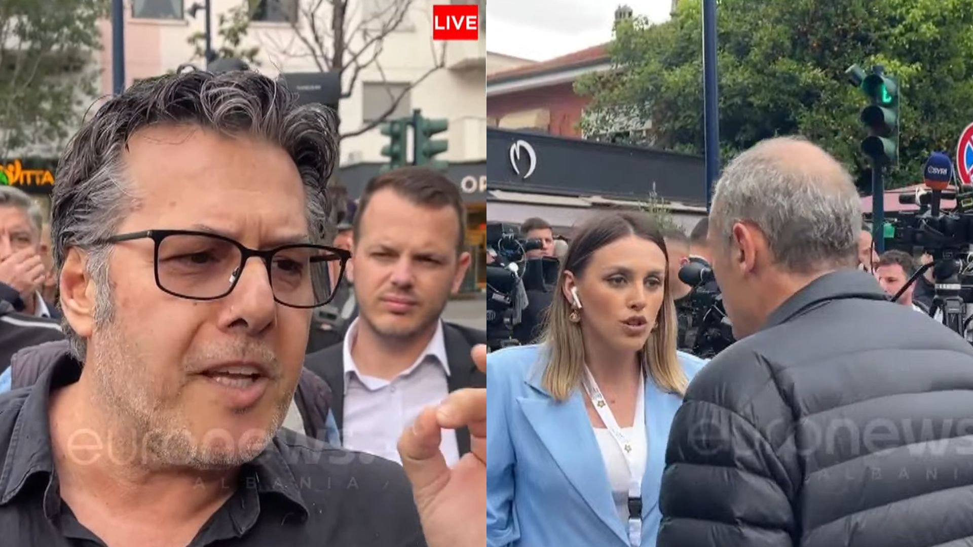 Sulmuan gazetarët gjatë protestës së PD-së, Policia çon në SPAK Edi Palokën dhe Klevis Balliun