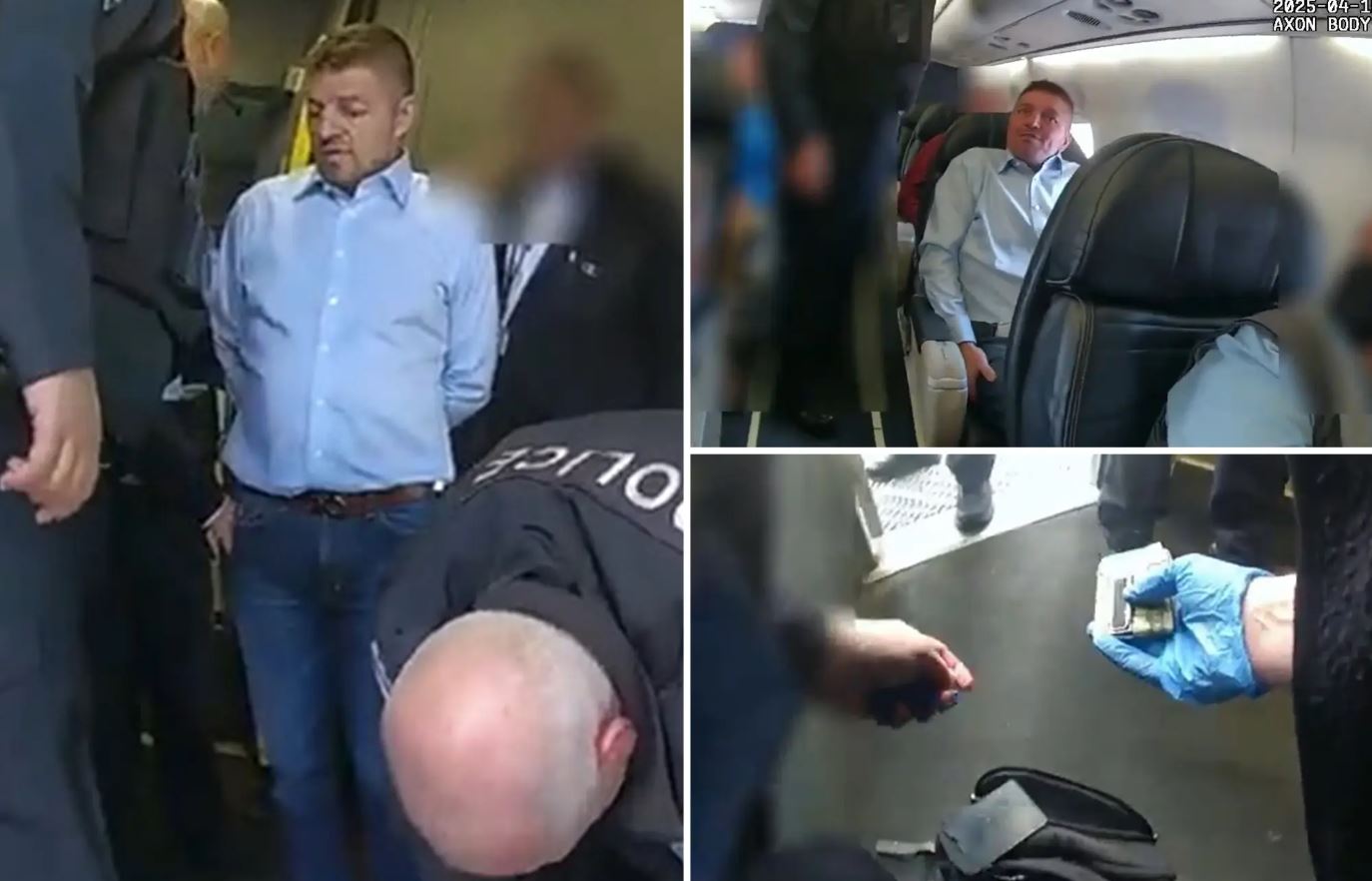 VIDEO/ Shqiptari u fut në avionin amerikan me armë të mbushur, dalin pamjet e momentit të arrestimit të 53-vjeçarit VIDEO/ Shqiptari u fut në avionin amerikan me armë të mbushur, dalin pamjet e momentit të arrestimit të 53-vjeçarit