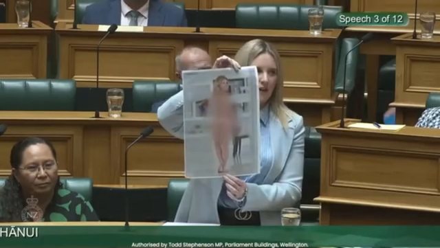 VIDEO/ Deputetja në Zelandën e Re nxjerr në Parlament fotot e vetes nudo: I krijova për 5 minuta VIDEO/ Deputetja në Zelandën e Re nxjerr në Parlament fotot e vetes nudo: I krijova për 5 minuta