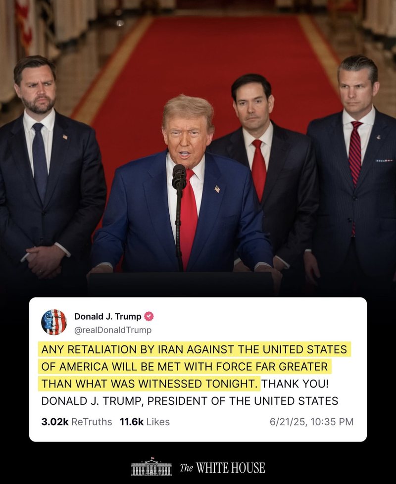 Ambasada e SHBA në Tiranë shpërndan mesazhin e Trump: Çdo hakmarrje nga Irani do të përballet me forcë edhe më të madhe