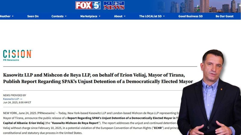 ‘Fox News’ jehonë lajmit të studios ligjore të Veliajt: Arrestimi i një të zgjedhuri në mënyrë demokratike, i pajustifikuar