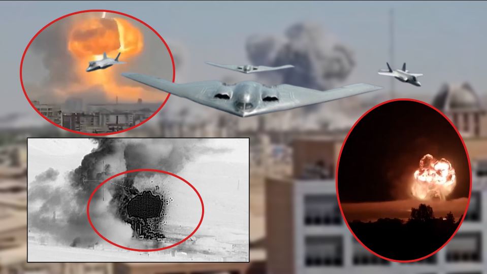 VIDEO/ Dalin pamjet nga sulmi i SHBA mbi centralet bërthamore iraniane: Zhurmë shurdhuese, flakë që ngrihen deri në qiell dhe…