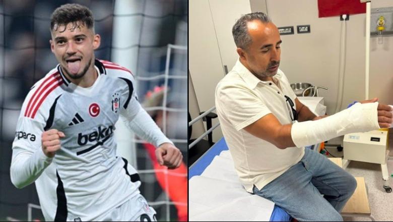 E çuditshme! Dy fraktura dhe një çarje në krah, Ernest Muçi bën për spital fotoreporterin