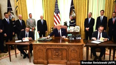 Ish kreu i LDK-së Mustafa: Osmani, deklaratë të papërgjegjshme, manipulim dhe turp: Trump flet për marrëveshjen që firmosi Hoti me Vuçiç në Shtëpinë e Bardhë