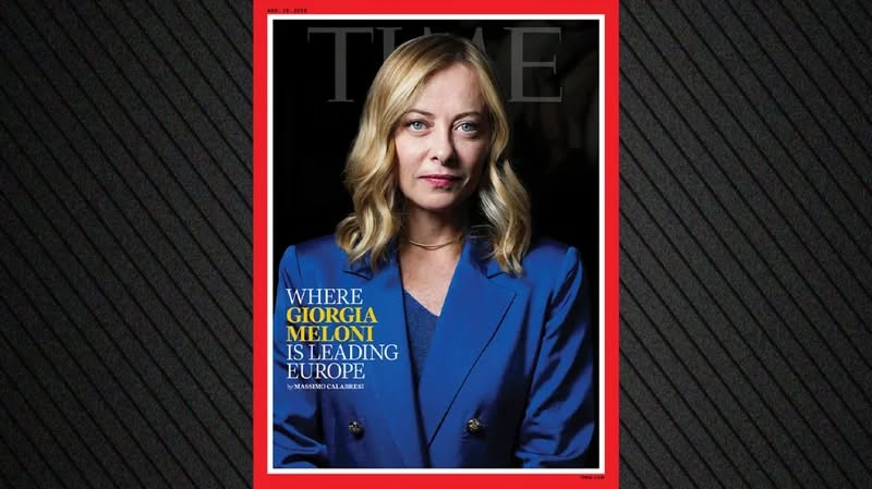 Giorgia Meloni në kopertinën e revistës “TIME”: Nuk jam raciste, as homofobe, po mbrojmë qytetërimin tonë nga një globalizëm që nuk funksionoi Giorgia Meloni në kopertinën e revistës “TIME”: Nuk jam raciste, as homofobe, po mbrojmë qytetërimin tonë nga një globalizëm që nuk funksionoi