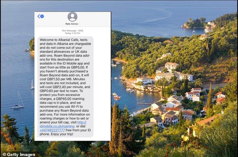 “Mirësevini në Shqipëri”! SMS-ja që u kushtoi qindra paund britanikëve në Korfuz “Mirësevini në Shqipëri”! SMS-ja që u kushtoi qindra paund britanikëve në Korfuz