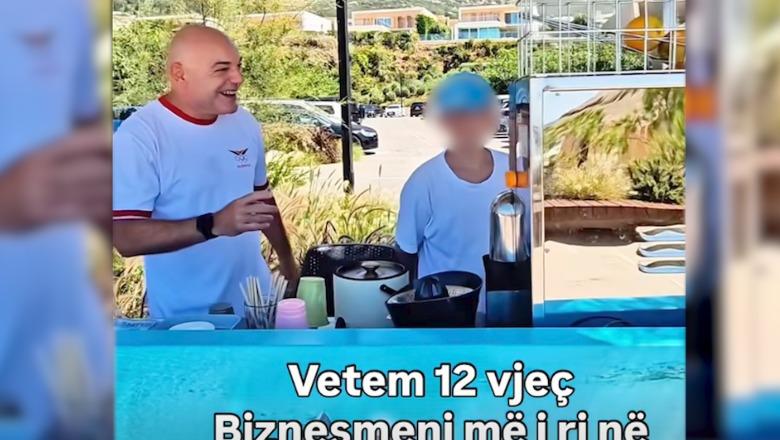 Blendi Fevziu reklamon edhe ‘biznesin’ e një mituri në vendin superluksoz! A është legale që një 12-vjeçar të promovohet e vetëpunësohet?!