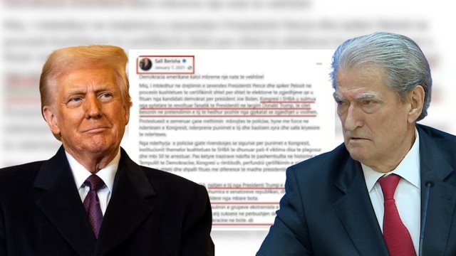 Sulmoi Kongresin me fanatikë të revoltuar që besonin se zgjedhjet u vodhën! Dokumenti: Çfarë shkruante në 2021 Berisha për presidentin Trump? Sulmoi Kongresin me fanatikë të revoltuar që besonin se zgjedhjet u vodhën! Dokumenti: Çfarë shkruante në 2021 Berisha për presidentin Trump?