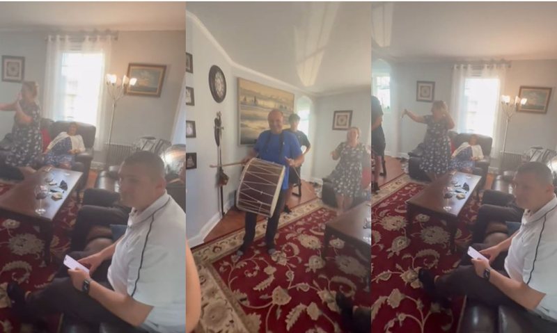 Dumani i paftuar nga DASH! Në dasmën e mbesës së gruas në SHBA baxhanaku e pret me tupan (Video+Foto) Dumani i paftuar nga DASH! Në dasmën e mbesës së gruas në SHBA baxhanaku e pret me tupan (Video+Foto)