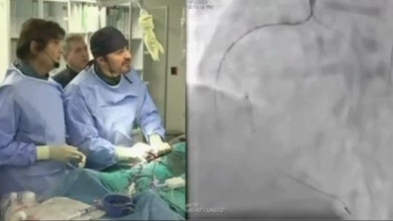 VIDEO/ Kardiologu shqiptar ndërhyrje të rrallë koronare, qindra mjekë të huaj e ndjekin live