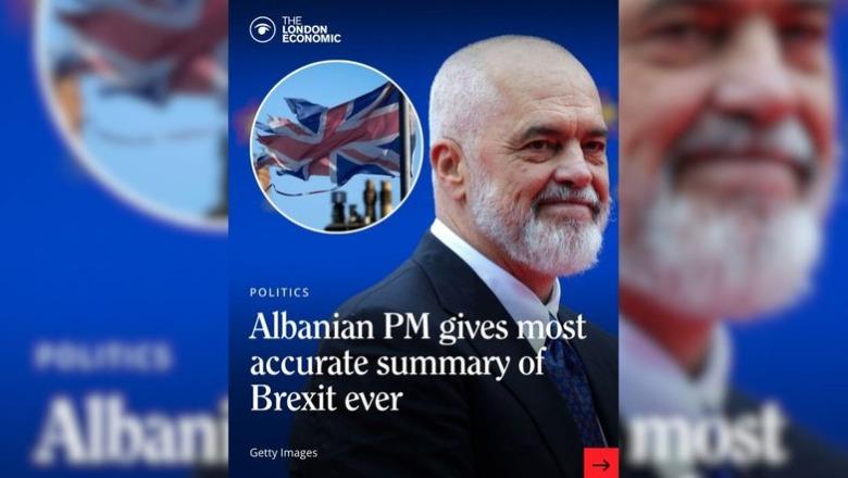 Media britanike jehonë fjalës së Ramës në Londër: Përmbledhja më e mirë për BREX-it Media britanike jehonë fjalës së Ramës në Londër: Përmbledhja më e mirë për BREX-it