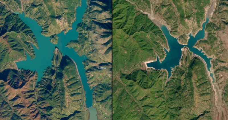 Thahet liqeni që furnizon Athinën me ujë Thahet liqeni që furnizon Athinën me ujë