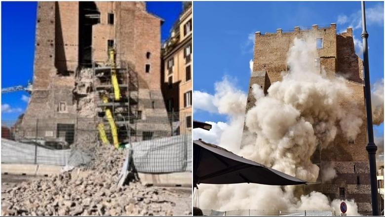 Itali/ Shembet një pjesë e Torre dei Conti në Romë, plagosen 4 punonjës, një tjetër ka mbetur i bllokuar! Ndërtesa ishte në rikonstruksion Itali/ Shembet një pjesë e Torre dei Conti në Romë, plagosen 4 punonjës, një tjetër ka mbetur i bllokuar! Ndërtesa ishte në rikonstruksion