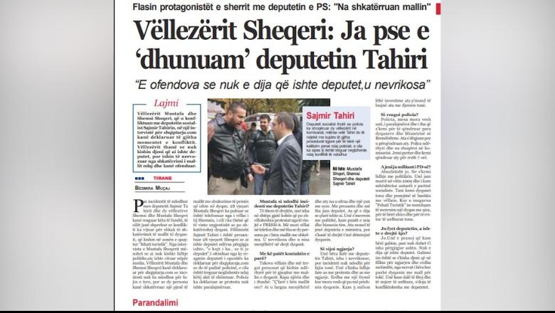 U plagos në atentatin e Rinasit, Muç Sheqeri 14 vite më parë përplasej me Sajmir Tahirin: E kujt i ha…se je deputet U plagos në atentatin e Rinasit, Muç Sheqeri 14 vite më parë përplasej me Sajmir Tahirin: E kujt i ha…se je deputet