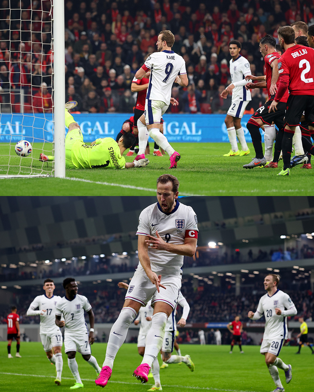 Anglia fiton në Tiranë. Harry Kane prishi festën kuqezi me diopetë, të gjithë sytë nga Play Off-i Anglia fiton në Tiranë. Harry Kane prishi festën kuqezi me diopetë, të gjithë sytë nga Play Off-i