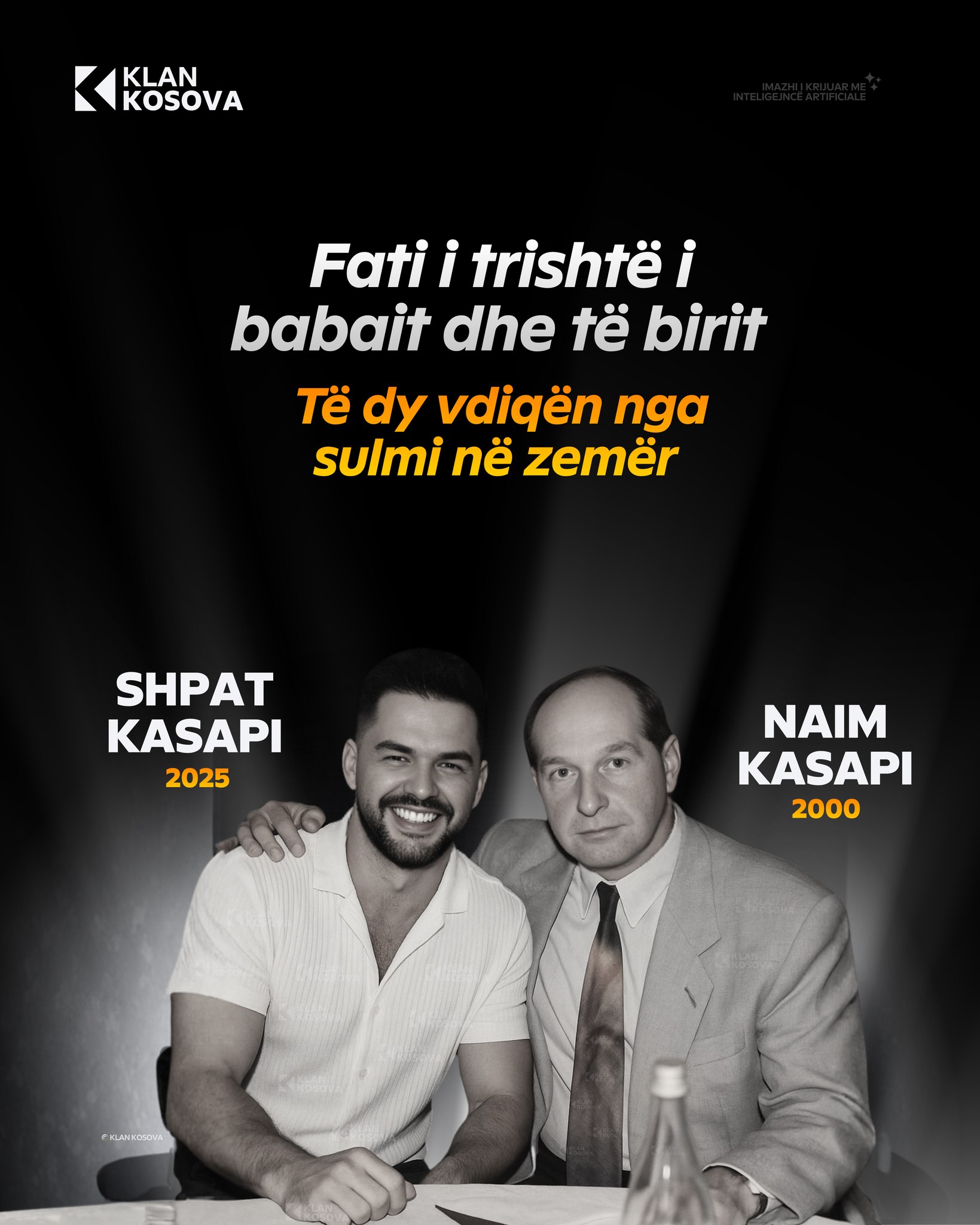 Fati tragjik i Shpat Kasapit, edhe babai këngëtar vdiq në moshë të re Fati tragjik i Shpat Kasapit, edhe babai këngëtar vdiq në moshë të re