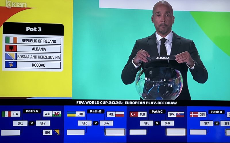 LAJMI I FUNDIT/ Shorti i “Play-Off”-it, Shqipëria përballet me Poloninë LAJMI I FUNDIT/ Shorti i “Play-Off”-it, Shqipëria përballet me Poloninë