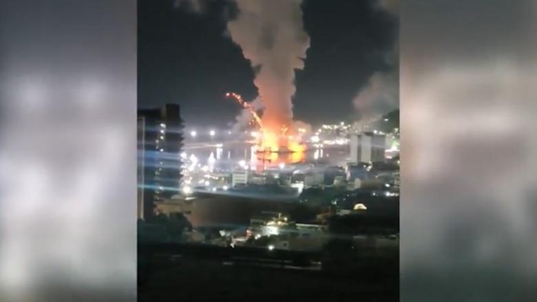 VIDEOLAJM/ Venezuelë, publikohen pamjet e shpërthimit në portin e La Guaira