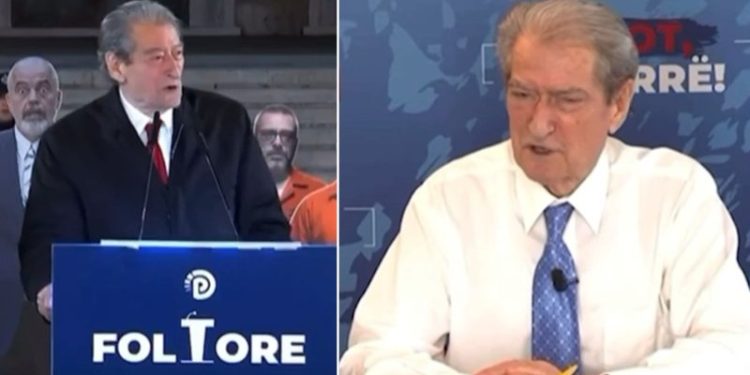 VIDEO/ Sovranizmi i një hallexhiu, ja qëndrimet qesharake të Berishes mbi veprimet e SHBA…