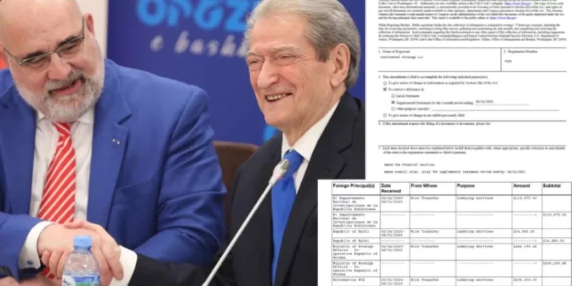 Sali Berisha nuk pastron dot imazhin edhe pse hedh miliona dollarë në SHBA, Departamenti i Drejtësisë tregon sa para…