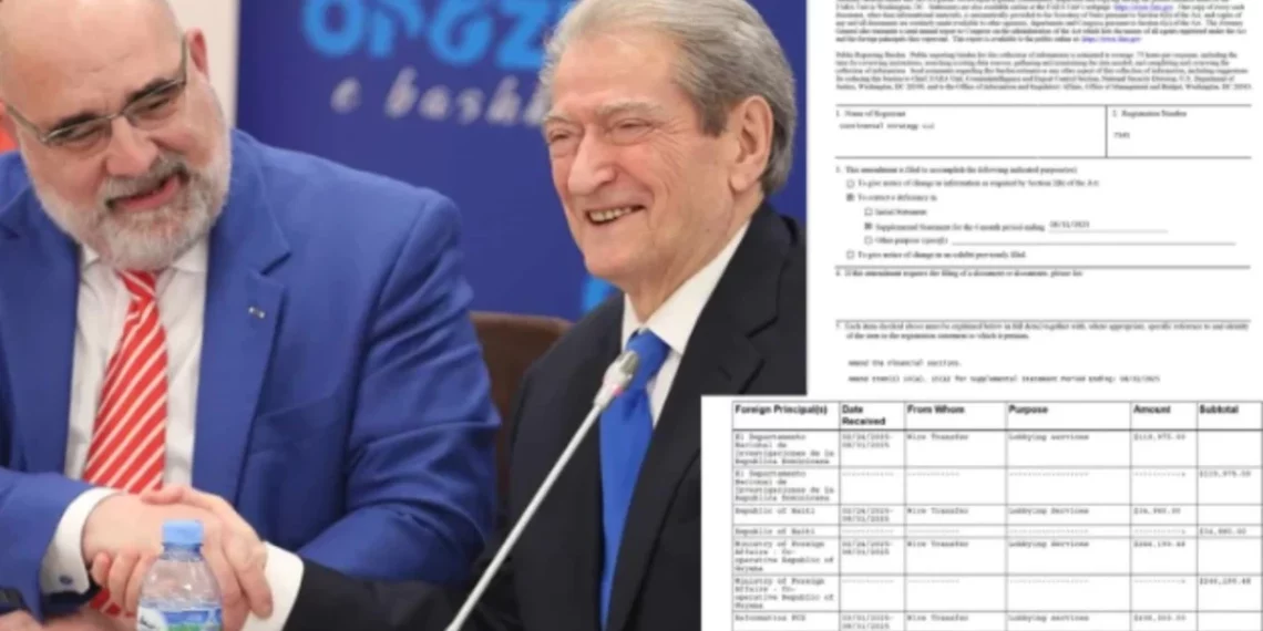 Sali Berisha nuk pastron dot imazhin edhe pse hedh miliona dollarë në SHBA, Departamenti i Drejtësisë tregon sa para…
