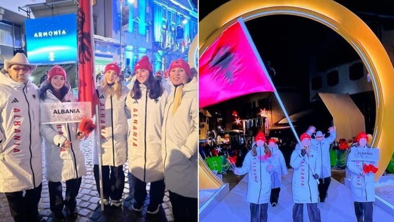 Olimpiada “vishet” kuqezi, Denni Xhepa, Lara Colturi dhe ekipi shqiptar parakalojnë me flamurin e Shqipërisë