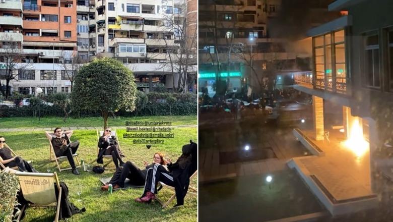Sulmi i paprecedentë drejt vilës së Enver Hoxhës, sot qendër kulture! Artistët e huaj publikojnë momentet kur u hidhen molotovë nga militantët e Berishës