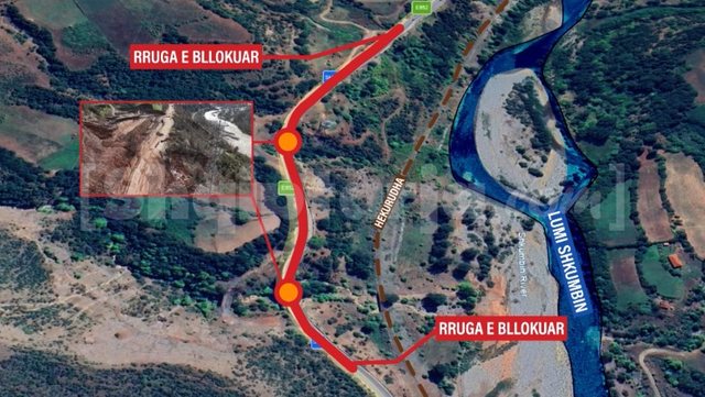 Katër kompani që ndertojnë rrugën e re të Librazhdit kanë leje për të marr inerte në shtratin e lumit