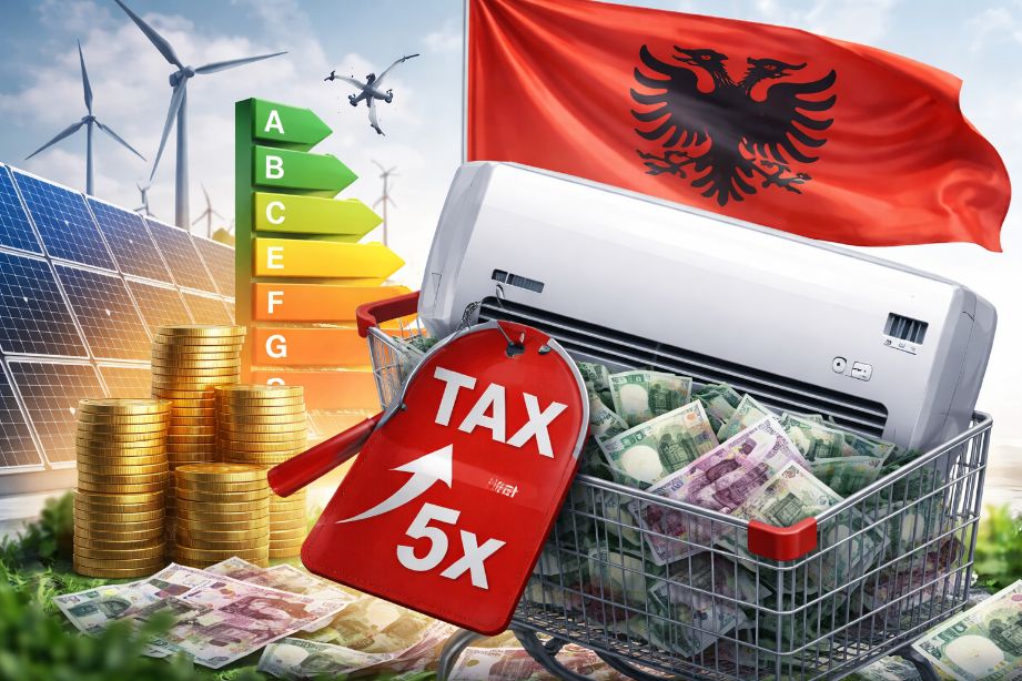 Paradoksi i Integrimit: Shqipëria takson “eficensen energjitike – Kondicionerët inverter taksohen 5 herë më shumë se në BE