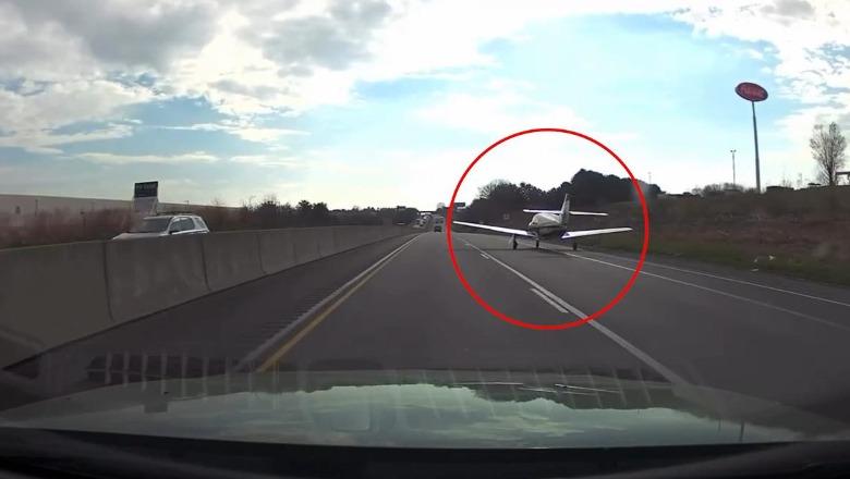 VIDEOLAJM/ Panik në SHBA, avioni bën ulje emergjente në autostradë