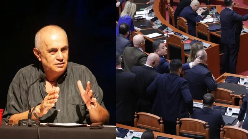 “Po sikur të çmenden deputetët”? Akademiku Fuga ironizon debatin në Kuvend pas alarmit të SHBA për rrezikun e sulmeve nga Irani “Po sikur të çmenden deputetët”? Akademiku Fuga ironizon debatin në Kuvend pas alarmit të SHBA për rrezikun e sulmeve nga Irani