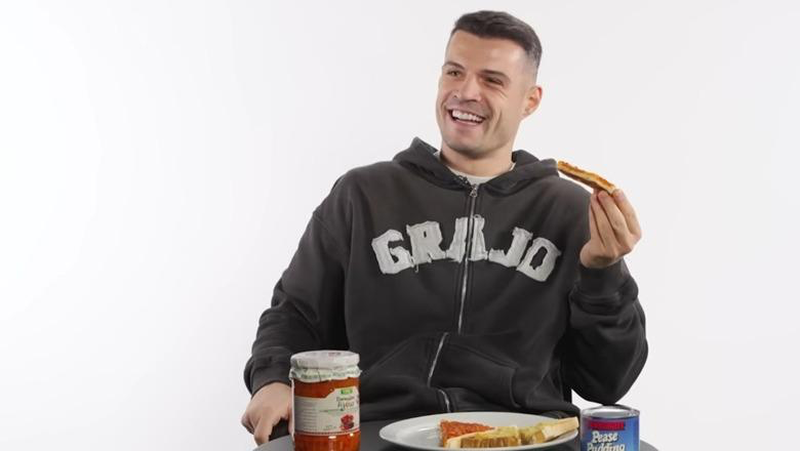 Granit Xhaka promovon ushqimet tradicionale shqiptare në mediat botërore: Këtë e hamë çdo mëngjes!