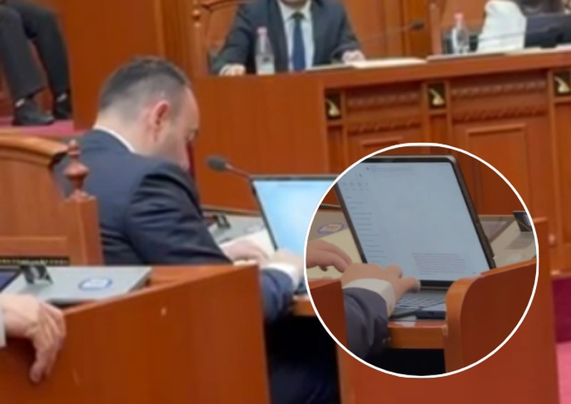 VIDEO/ Balliu junior kapet mat duke i kërkuar Chat GPT-së t’i shkruajë fjalimin në parlament