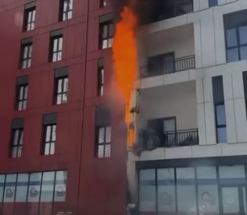 Del video, ja si nisi zjarri në pallatin që u “përpi” nga flakët pranë QSUT-së