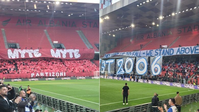 VIDEO/ Përleshje në “Air Albania” pas golit të Partizanit: Tifozët e KF Tiranës grushta me sigurinë! Policia qetëson ultrasit