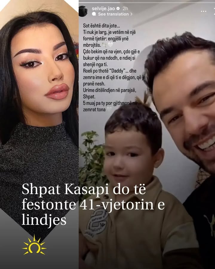 Shpat Kasapi do të festonte sot ditëlindjen e 41-të, bashkëshortja e tij poston videon rrëqethëse: Djali ka filluar të të thërrasë babi