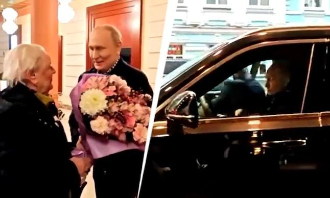 Përqafime dhe lule: Ana e butë e Putinit bëhet virale kur takon mësuesen e tij të gjermanishtes