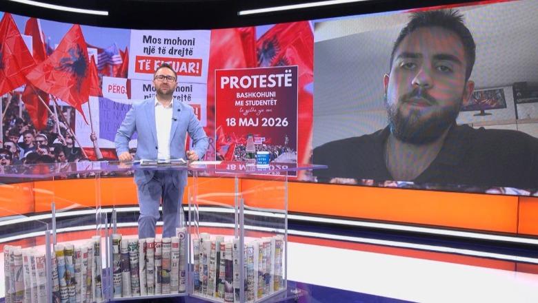 Protesta e studentëve në Shkup për gjuhën shqipe, i riu: Mirënjohës Shqipërisë për mbështetjen! Do i shkojmë deri në fund të kësaj kauze