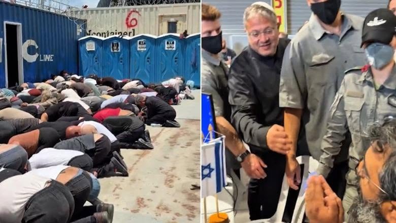 Skandal! Me pranga dhe kokat poshtë: Ja si po mbahen aktivistët e ndaluar të flotiljes ‘Sumud’! Ministri izraelit i tall: Mirë se vini në Izrael (Video)