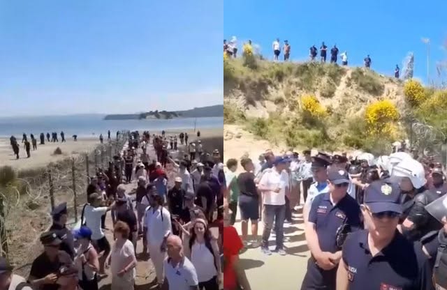 Përplasja në Zvërnec, Greqia proteston duke e quajtur Zvërnecin pronë greke meqë protestuese që u dhunua ishte një shqiptaro-grek
