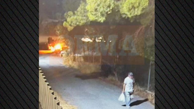 VIDEO/ I vë flakën pyllit dhe largohet si të mos kishte ndodhur asgjë: Arrestohet 50-vjeçari shqiptar në Greqi! Dalin pamjet nga momenti i zjarrit