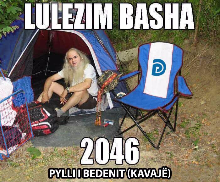 Protesta e flamingove hyri në çadrën e Lulzim Bashës Protesta e flamingove hyri në çadrën e Lulzim Bashës