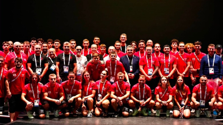 Lojërat Mesdhetare 2026, ministri Gonxhja në Itali: Shqipëria përfaqësohet me delegacionin më të madh të sportistëve!