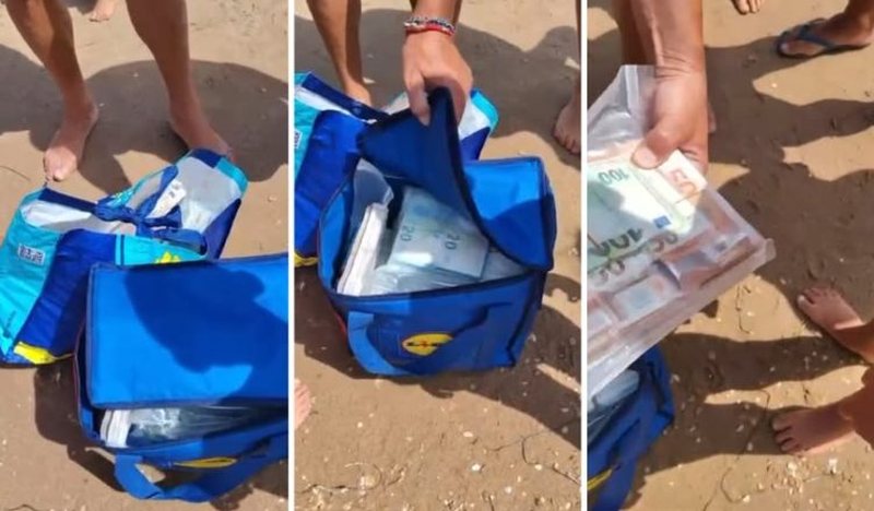 Skena filmi në plazhin e Siçilisë! Çanta me 700 mijë euro del në breg: Pushuesit mbushin xhepat Skena filmi në plazhin e Siçilisë! Çanta me 700 mijë euro del në breg: Pushuesit mbushin xhepat