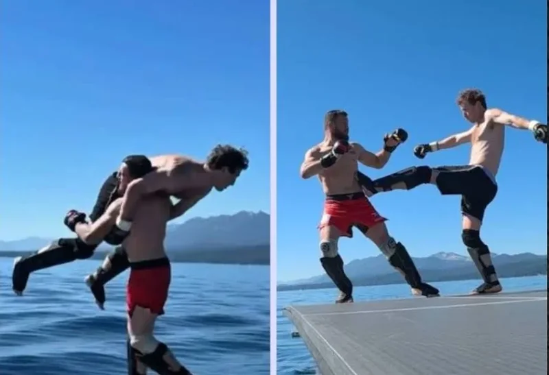 Video/ Zuckerberg përballet me yllin e UFC-së në mes të Liqenit Tahoe, Dvalishvili e hedh në ujë